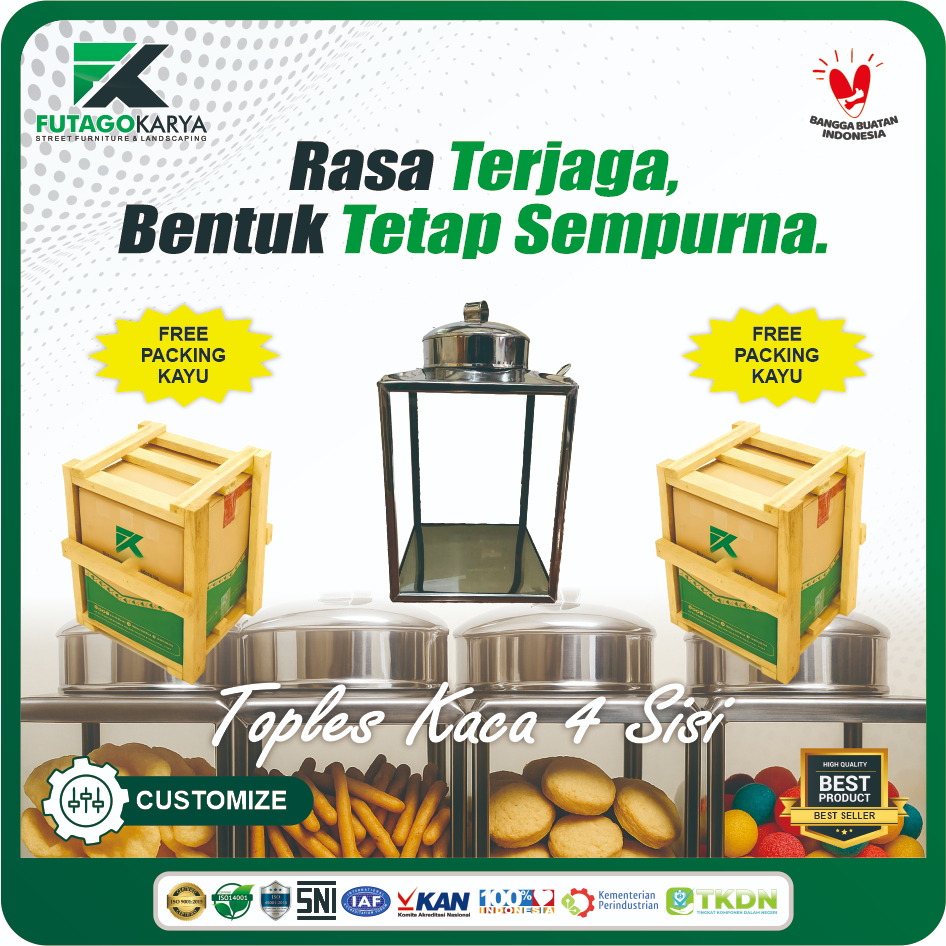 Toples Kaleng Kerupuk Jadul stainless Ukuran Besar