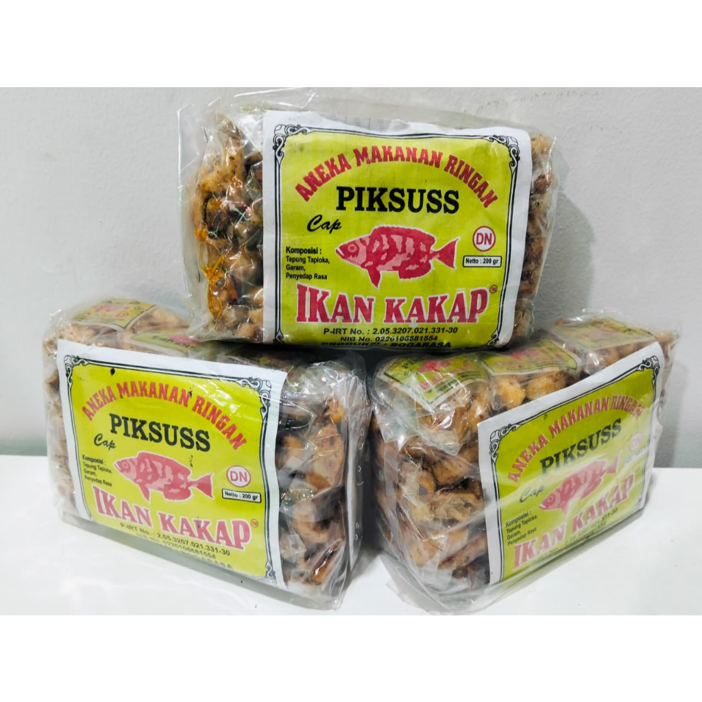 

Cemilan pedas piksus kakap/snack cap ikan kakap, 1 pak isi 20pcs, snack perkasa3