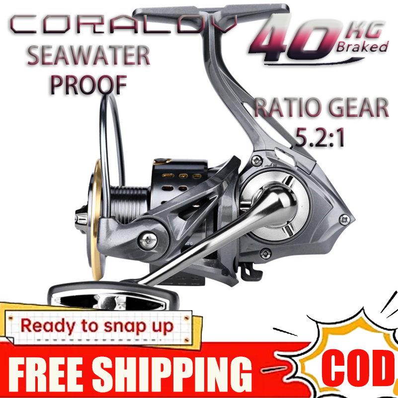 Coralov Reel Pancing Metal Reel Pancing Murah Reel Ryobi Reel Pancing Gulungan Pancing Ikan