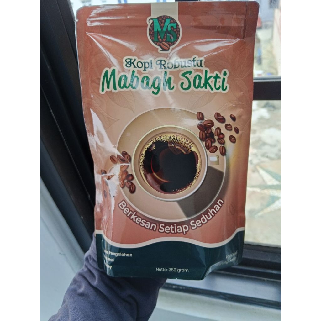 

kopi Robusta Mabagh Sakti Asli Tanjung Sakti Sumatera Indonesia Berat 250 Gram