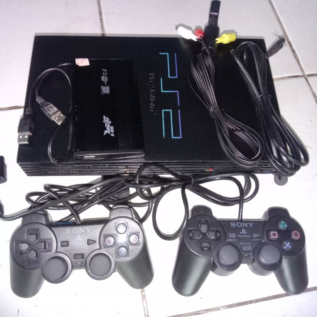 PS2 Sony fullgame fulset upgrade matrik 5.0 hardisk 320gb 250 game siap pakai murah | Playstation ps