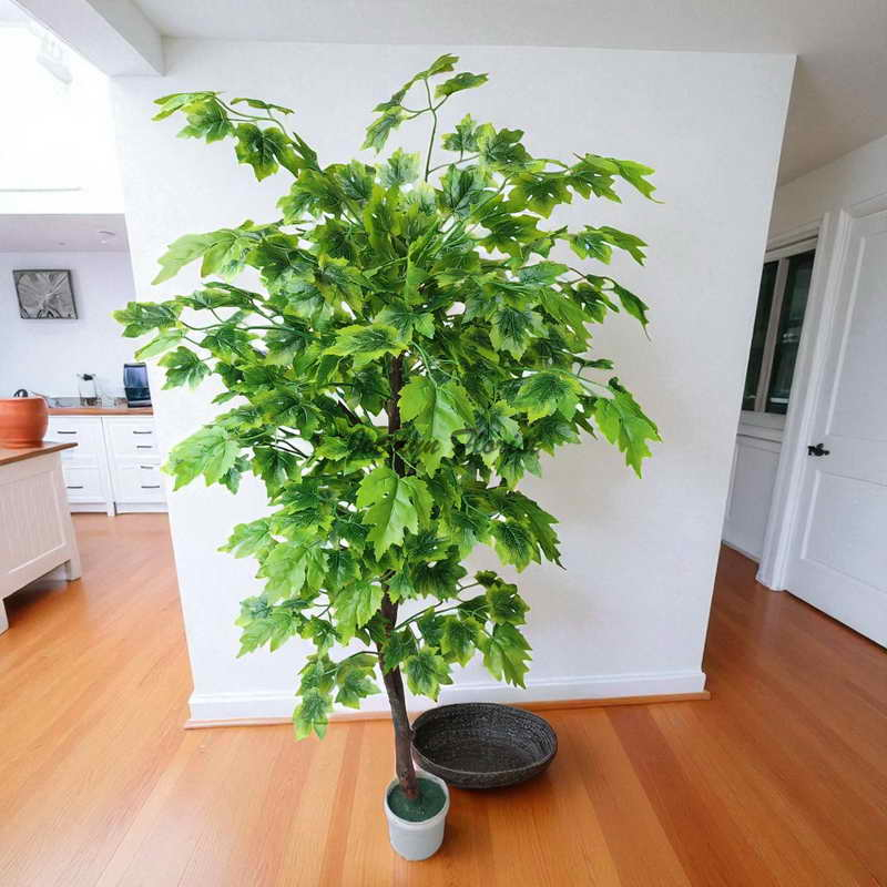 Pohon Maple Kanada Tiruan 150 cm Artificial Maple Canada Tree 5 Ft Tanaman Palsu  R. Tamu Koridor