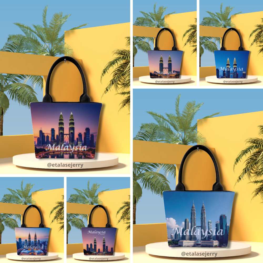 [Mini] Tas Souvenir Tote Bag - Top Handle Bag Wanita Malaysia