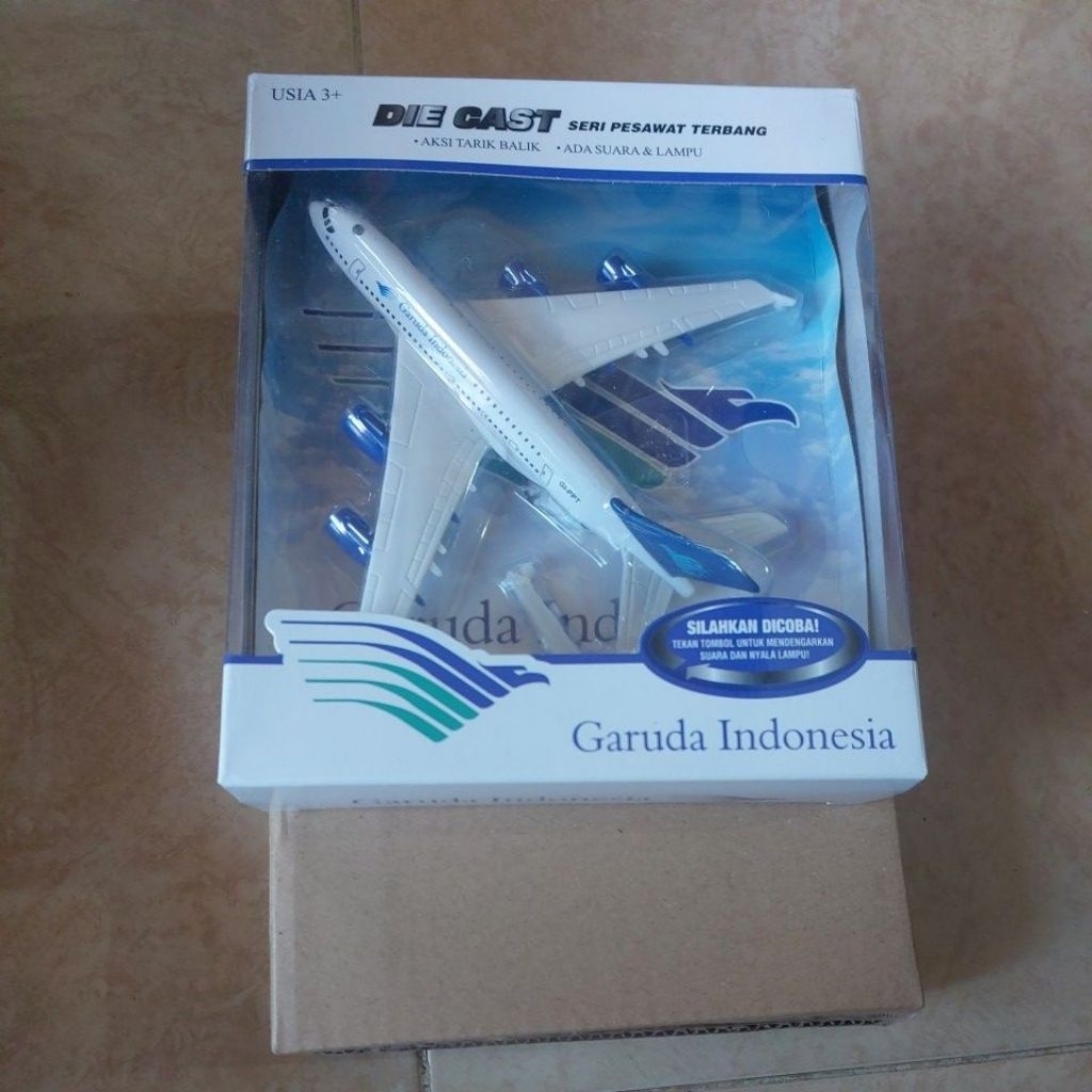 GARUDA INDONESIA DIE CAST SERI PESAWAT TERBANG MAINAN ANAK - MAINAN DIECAST PESAWAT EDUKASI KOLEKSI 