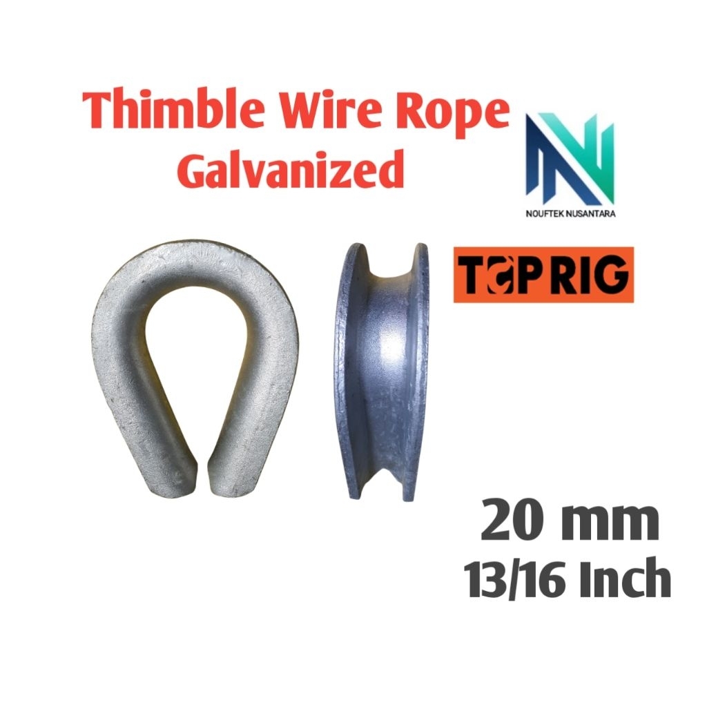 Thimble wire rope 20mm Galvanizez 13/16" TOPRIG