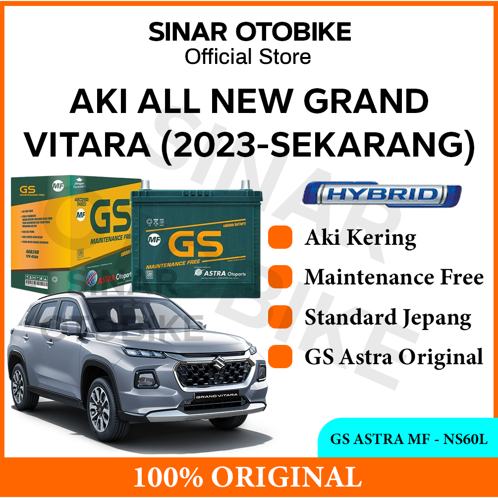 AKI ALL NEW GRAND VITARA HYBRID GS ASTRA MF KERING NS60L