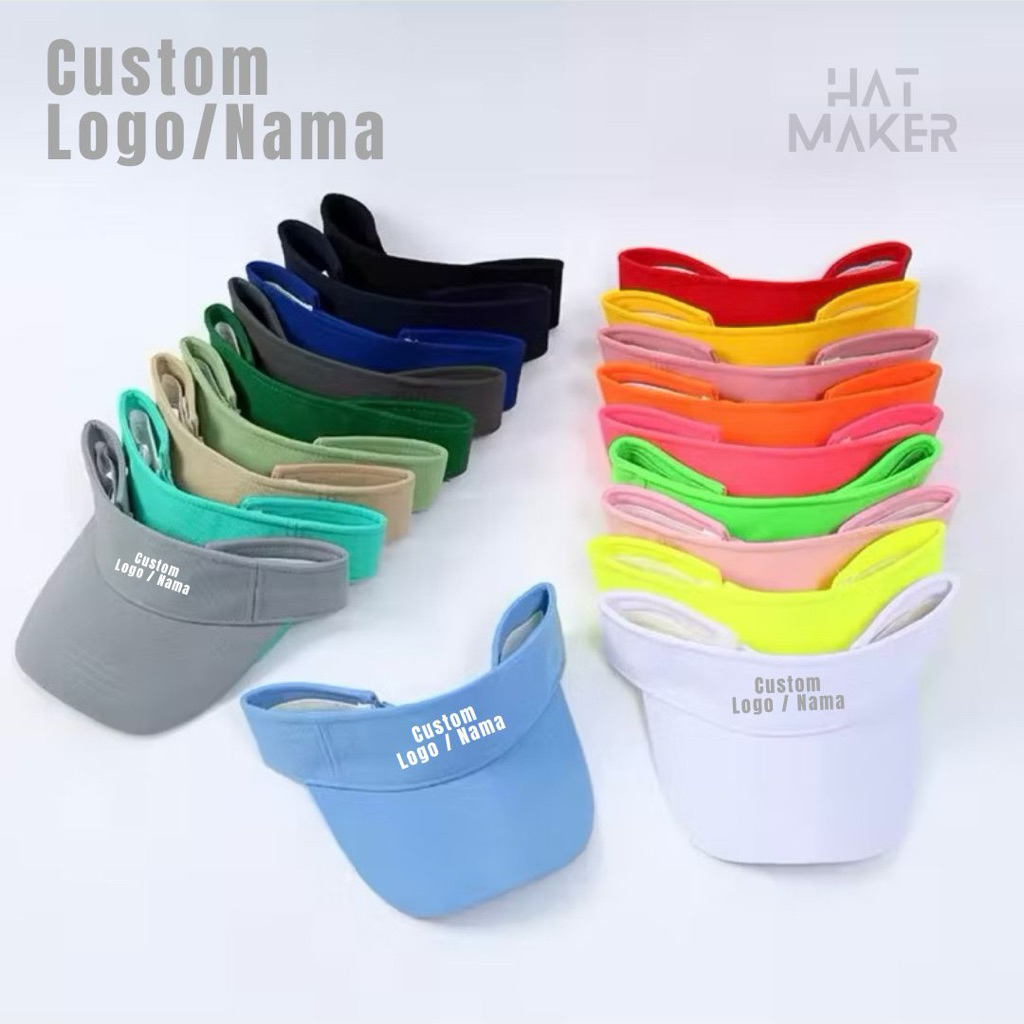 Topi Olahraga Custom Topi Senam Topi Sepeda Topi Golf Pria Wanita Custom Nama Logo