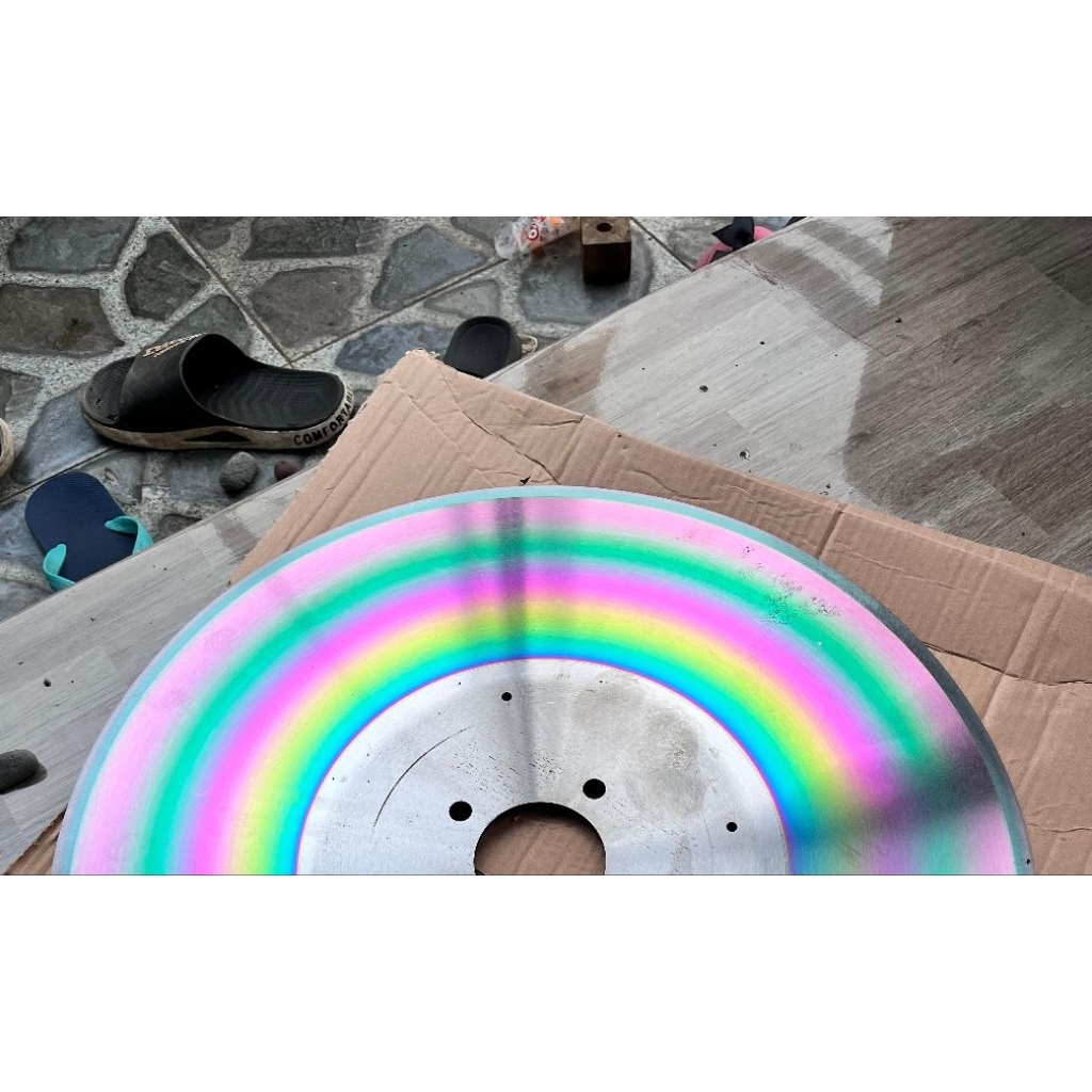 baja D2 pelangi dan kuning asli original SETENGAH lingkaran