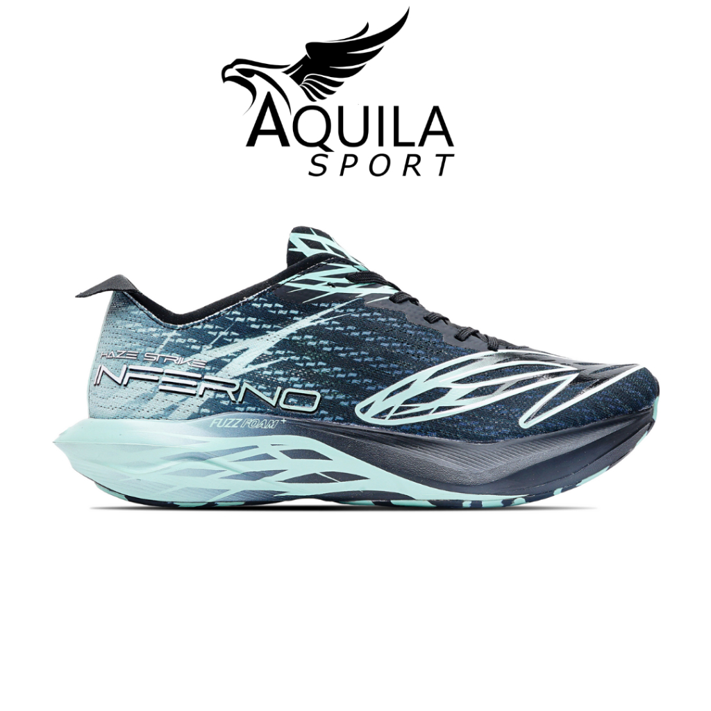 910 Sepatu Lari HAZE INFERNO - HITAM/HIJAU