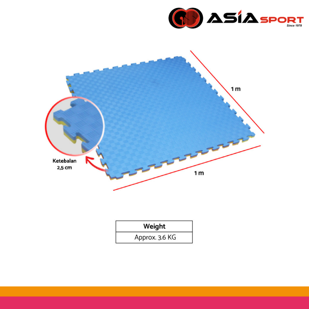 Karate Puzzle Mat 100x100x2.5 cm |Martial Arts Training Mat | Karate Mat Puzzle 100x100x2.5 cm Matra