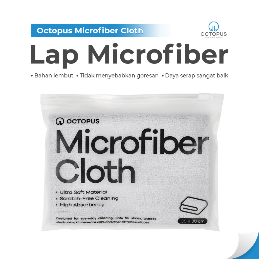 Octopus Lap Microfiber Kain Lap Serbaguna 1 Pcs Microfiber Towel Pembersih Serbaguna MT-0001