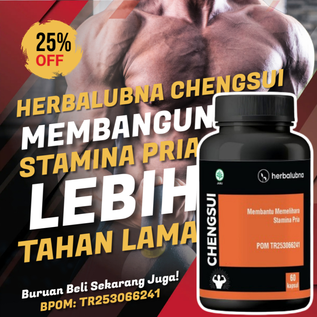 CHENGSUI Obat Herbal Stamina Pria Dewasa | Bantu Jaga Vitalitas Lebih Kuat Tahan Lama & Percaya Diri