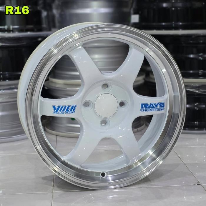 velg mobil ring 16 pcd 4x100 VOLKRAYS TE37 LEBAR 6,5 ET 40