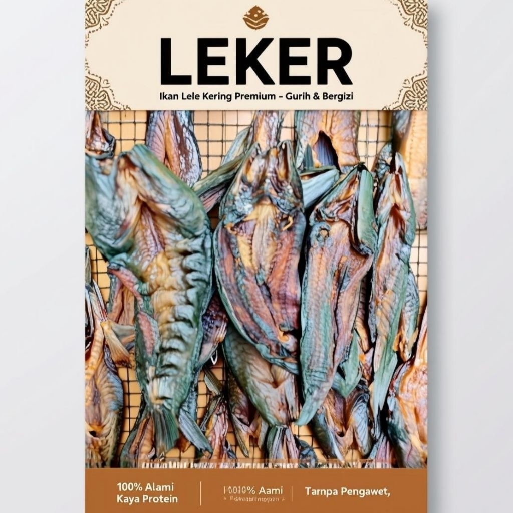 LEKER 1Kg, 500 Gram, 250 Gram Ikan Lele Kering Ikan Lele Asap Ikan Salai Asap