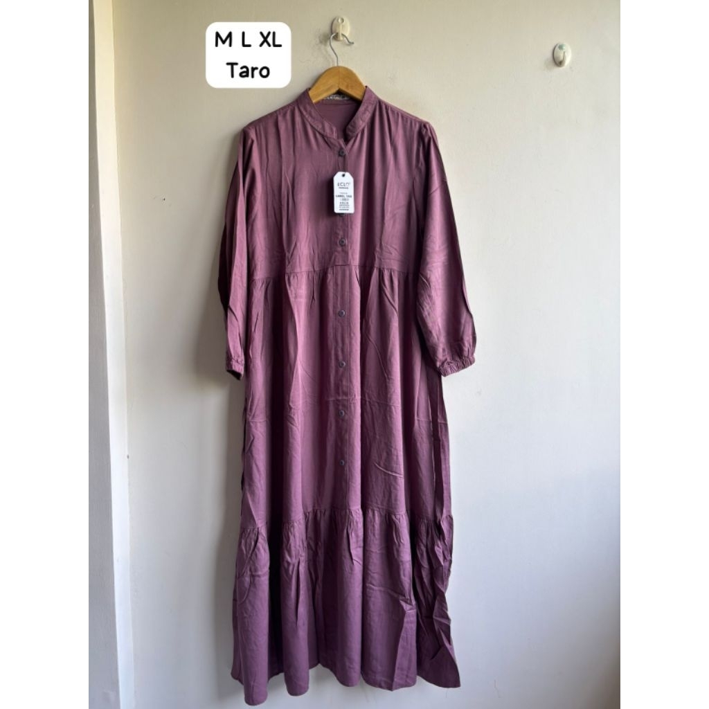 Gamis Wanita Merk Eclo | Gamis Polos Wanita Bahan Rayon