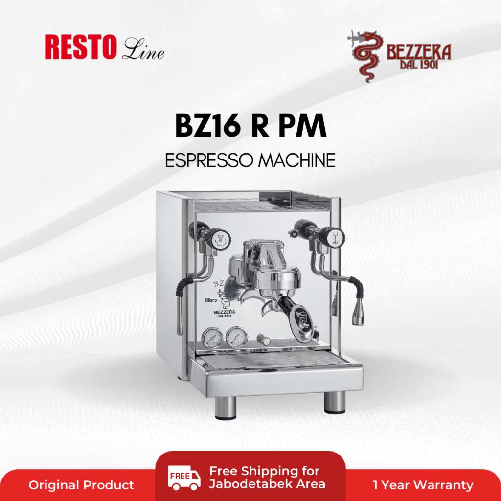 Bezzera BZ16 R PM Espresso Machine 1 Group | Rotary Pump | Heat Exhanger 2L