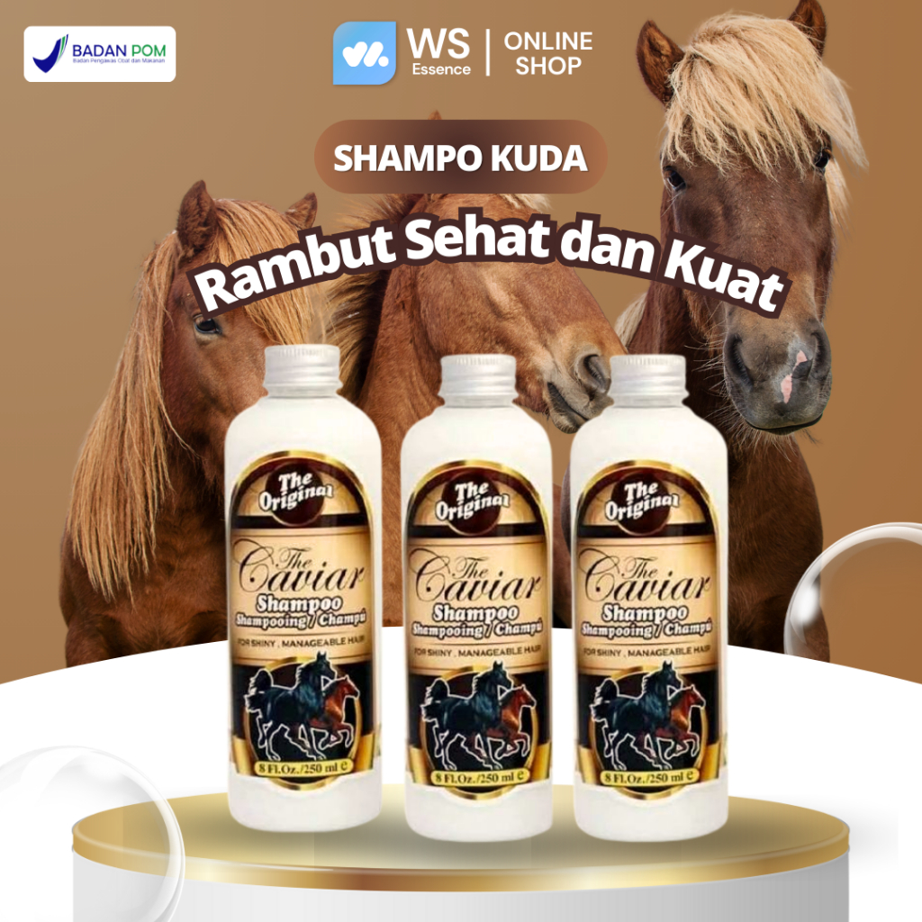 Sampo Kuda Pemanjang Rambut Shampo Penumbuh Rambut Cepat Original 100% Untuk Rontok Dan Memanjangkan