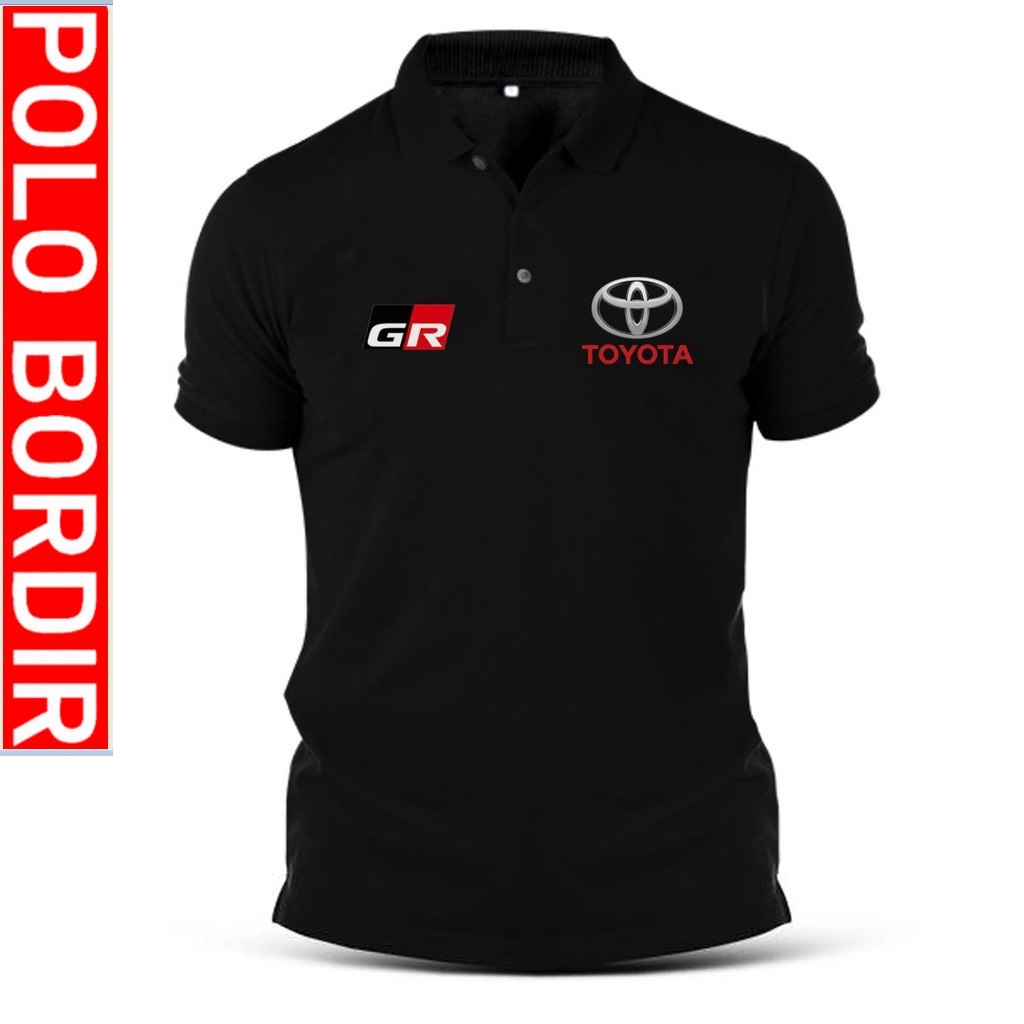 POLO LOGO BORDIR TOYOTA GR LOGO DEPAN BORDIR (RT) UNTUK PRIA DAN WANITA DEWASA