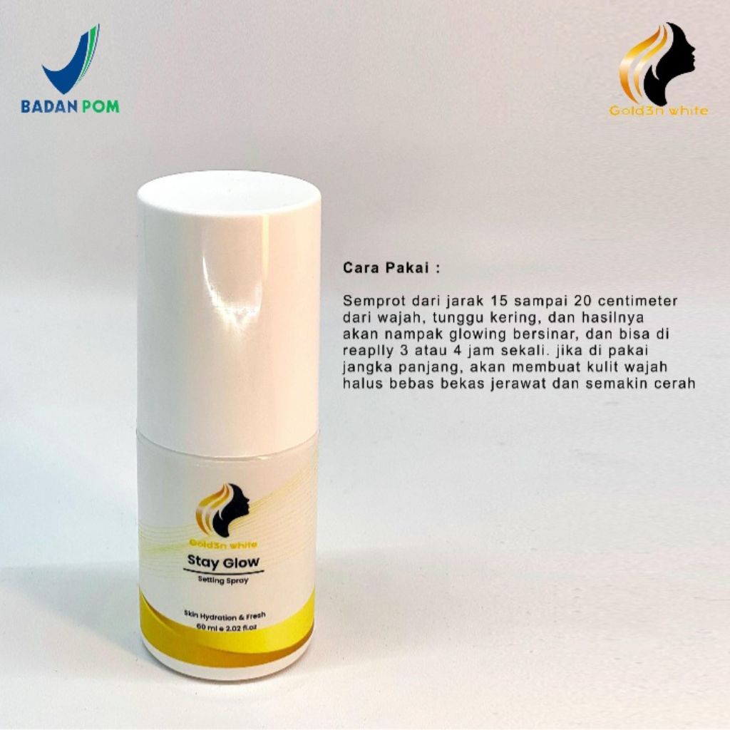 STAY GLOW / SETTING SPRAY GOLDEN SKINCARE / GOLDEN GLOWING