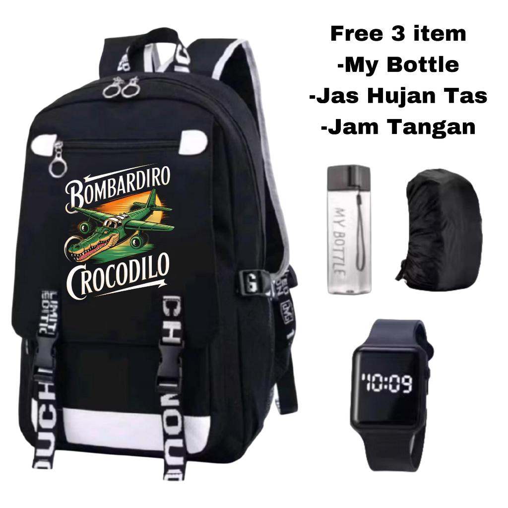 tas Crocodilo-tas karakter buaya anak