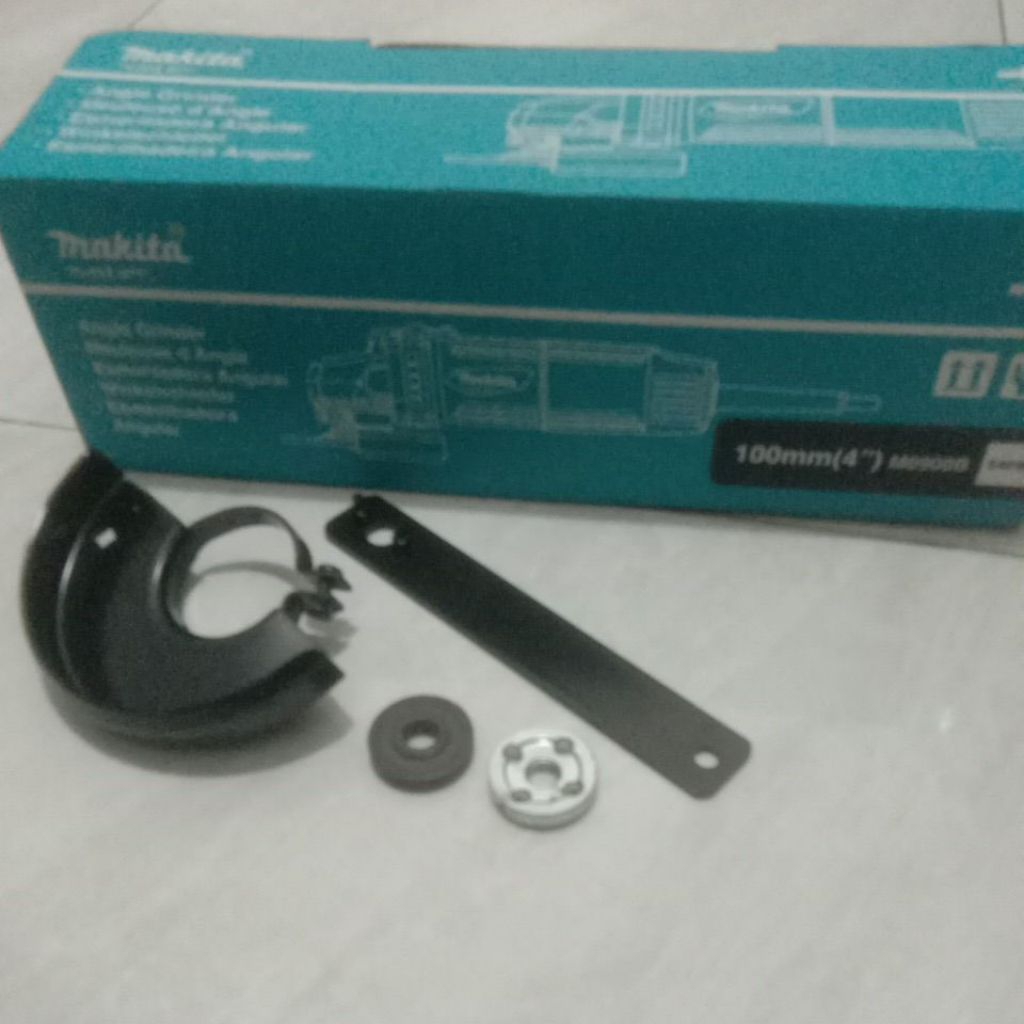 sepaket kunci gerinda+penjepit batu gerinda+pelindung batu gerinda makita m0900b original mesin baru