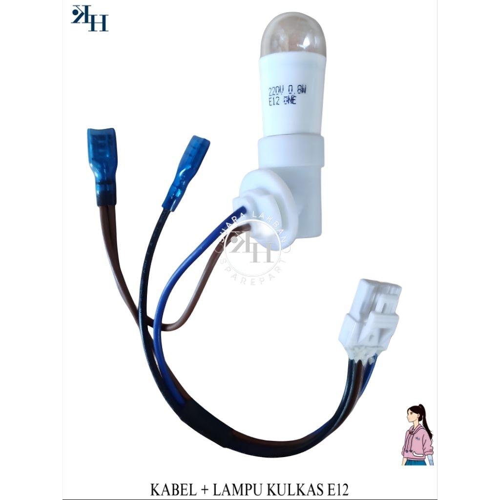 LAMPU KULKAS LED E12 / KABEL LAMPU KULKAS POLYTRON ORIGINAL