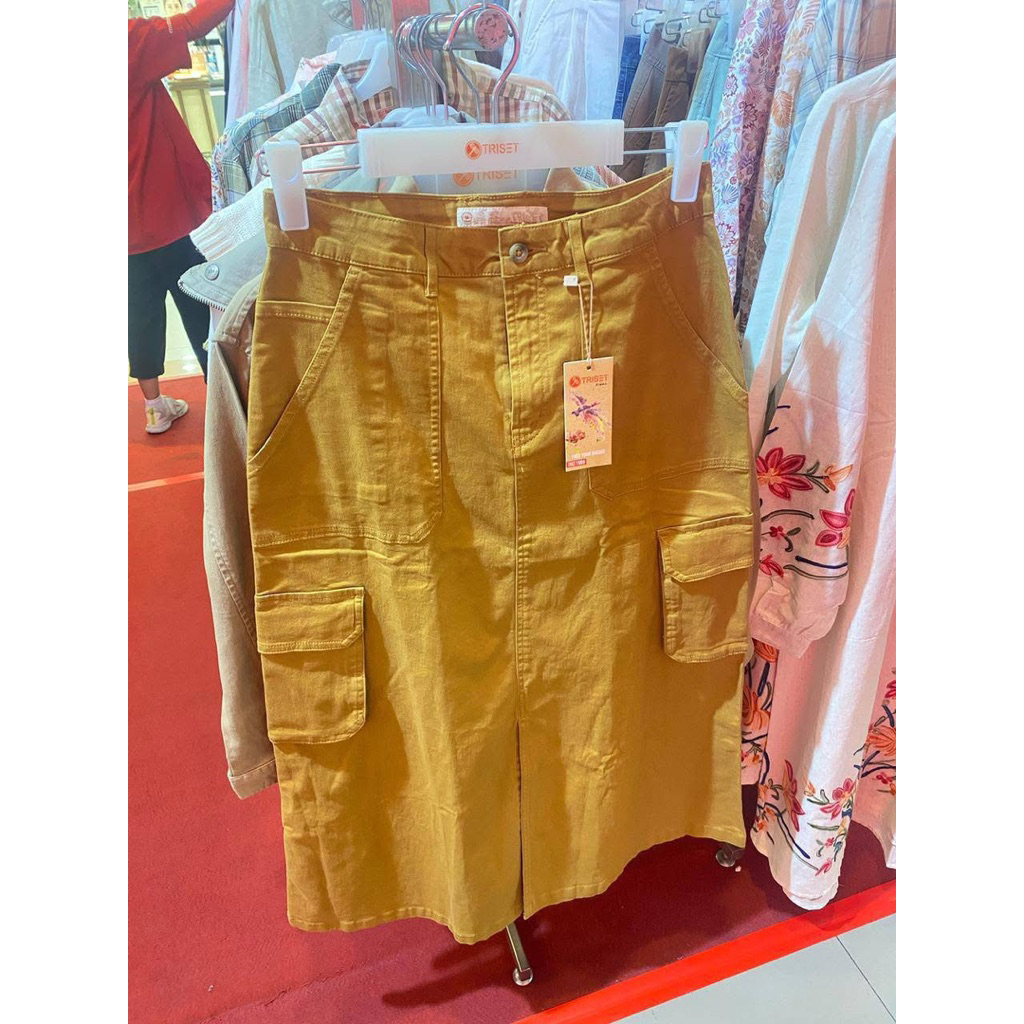 TRISET rok wanita original S M L XL