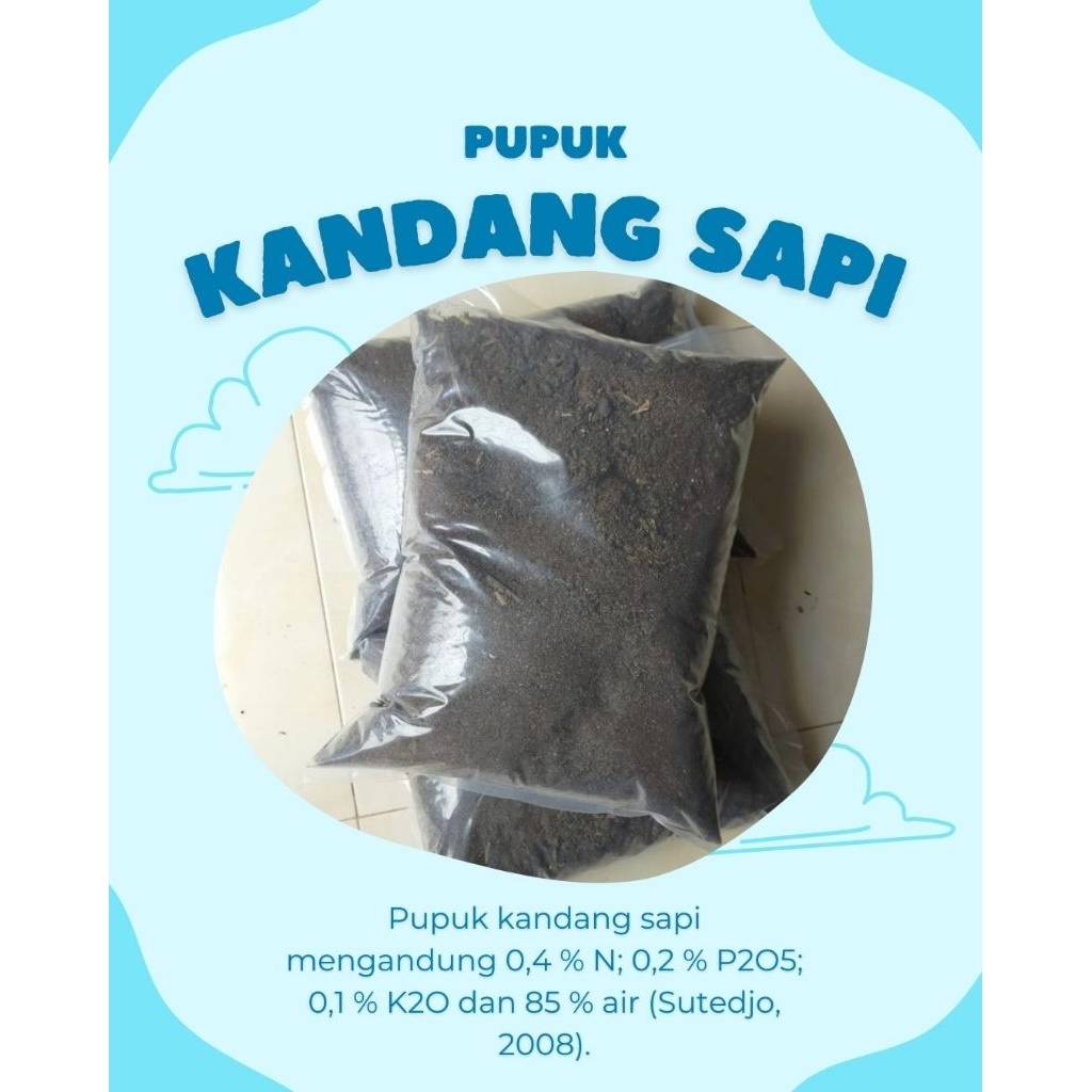 PUPUK KOMPOS KOTORAN SAPI 5KG