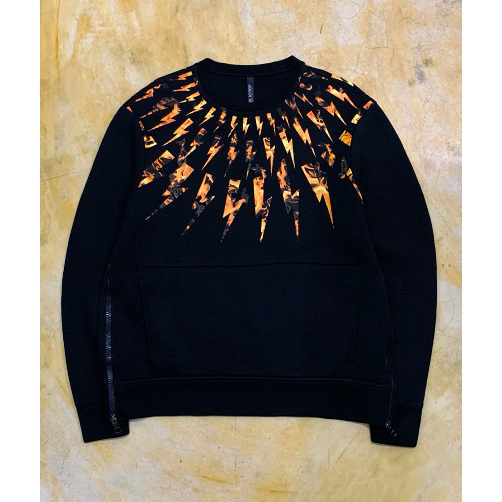 Neil Barrett Thunderbolts Black Oren