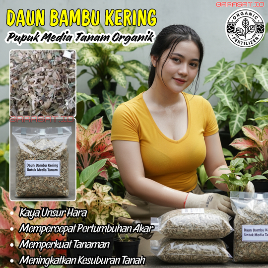 Kompos Organik dari Daun Bambu Kering untuk Tanaman