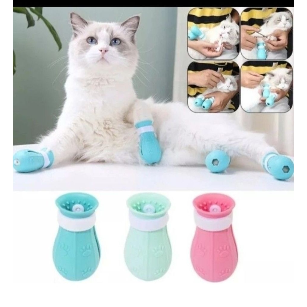 Sepatu kucing/grooming kucing anticakar