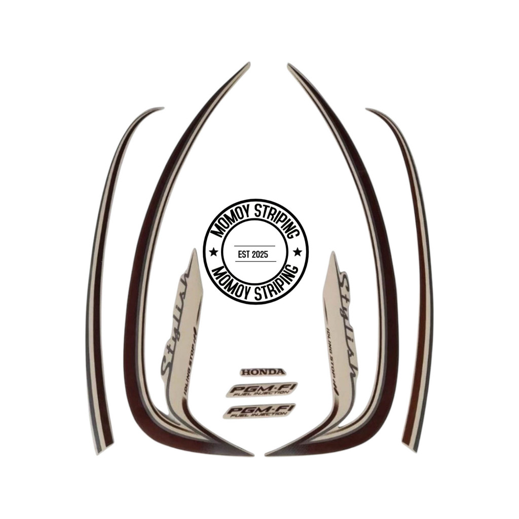 STIKER STRIPING SCOPY 2016 WARNA CREAM