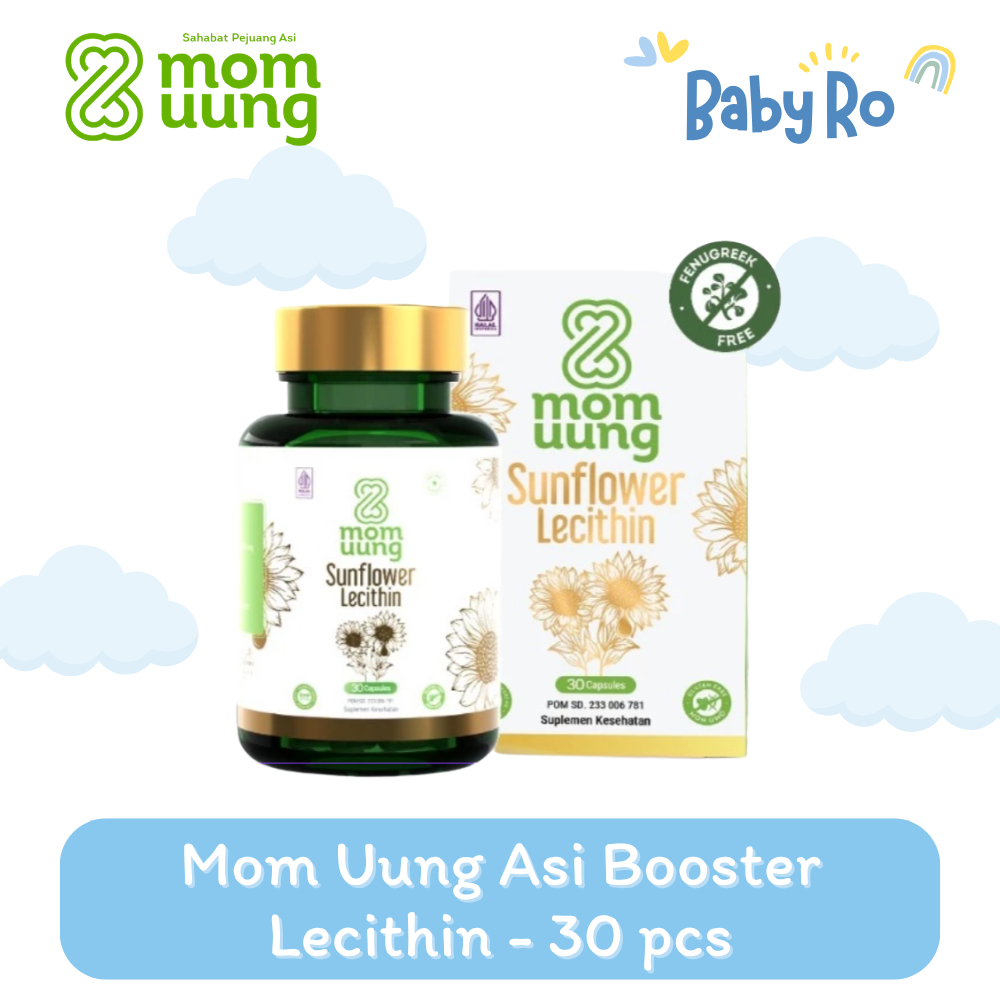 Asi Booster Mom Uung | Mom Uung Asi Booster | Mom Uung Asi Booster Lecithin Kapsul [30 Pcs]