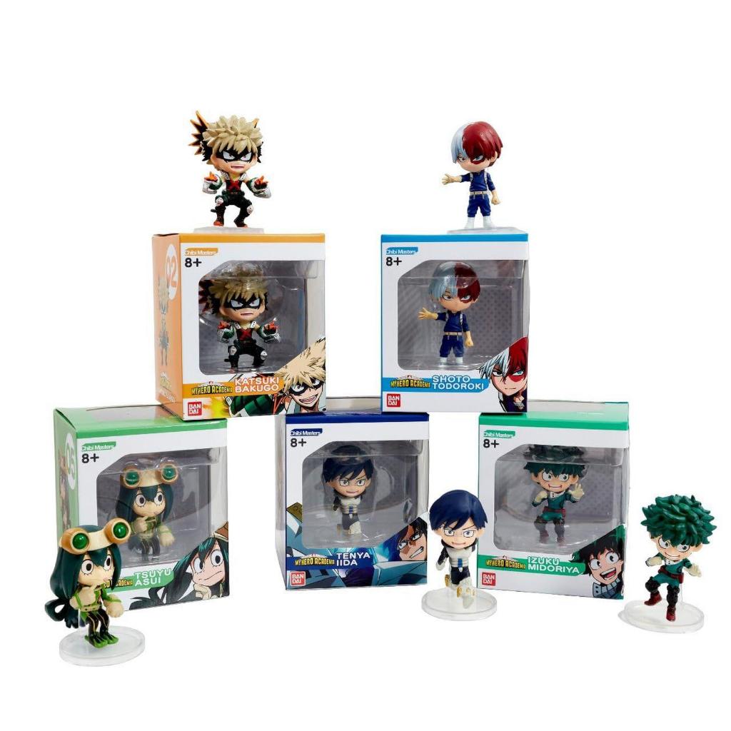 Figure Chibi Masters My Hero Academia (Tenya Iida/Shoto Todoroki/Tsuyu Asui)