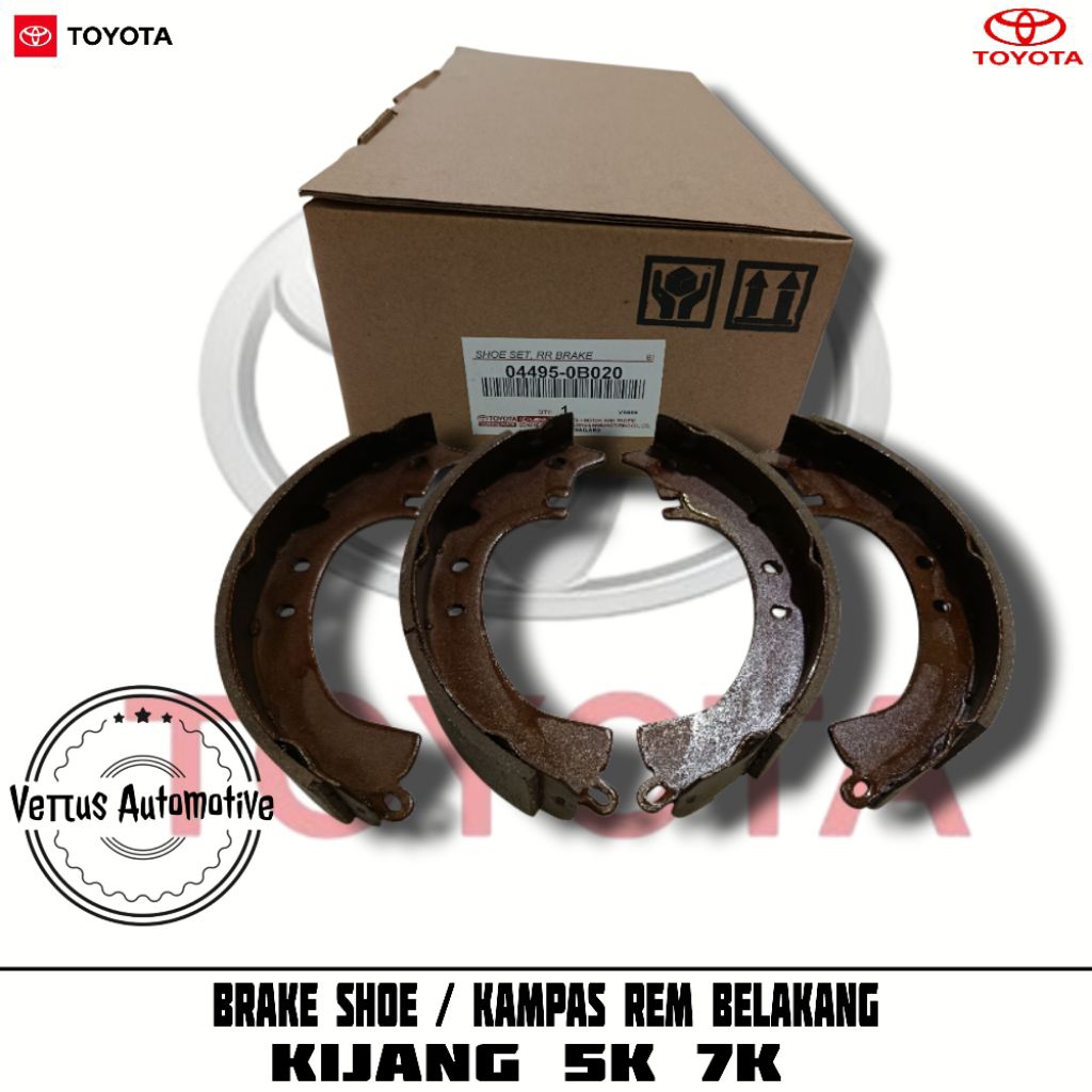 BRAKE SHOE KIJANG 5K 7K - KAMPAS REM BELAKANG KIJANG 5K 7K - BRAKE SHOE KAMPAS REM KIJANG 5K 7K ORIG