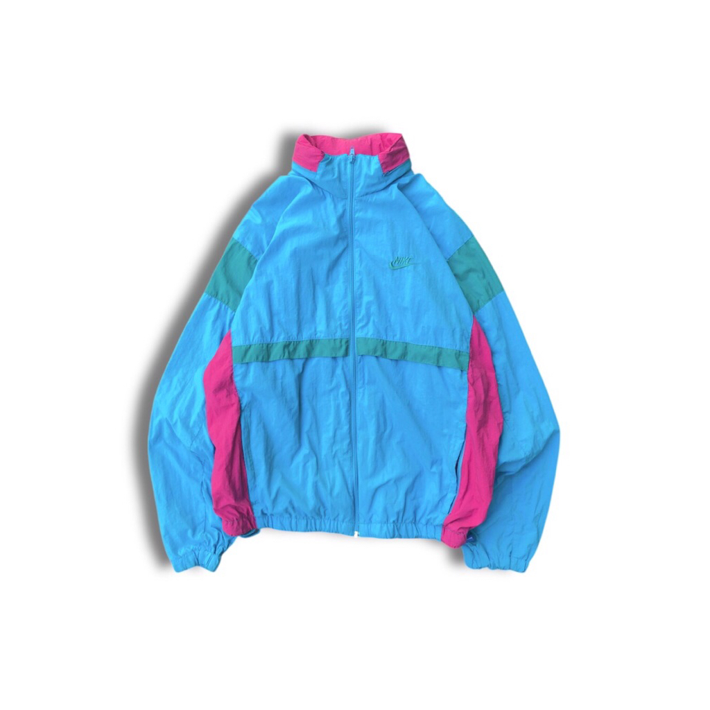 Windbreaker Vintage Jaket Nike Colorblock 90s