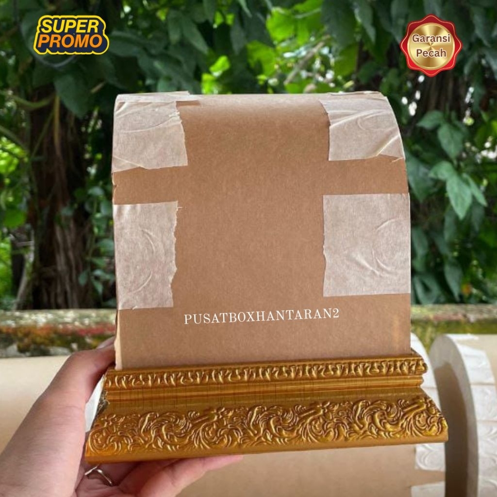 BOX HANTARAN FIBER UKIR 4 CM + TUTUP AKRILIK | BOX SESERAHAN PERNIKAHAN I KOTAK HANTARAN TERMURAH