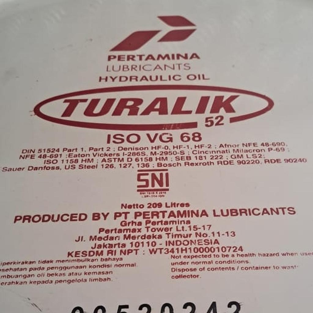 Hidrolik TURALIK 52 ISO VG 68