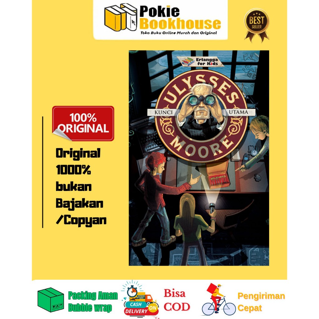 BEST SELLER ULYSSES MOORE: KUNCI UTAMA - ERLANGGA FOR KIDS