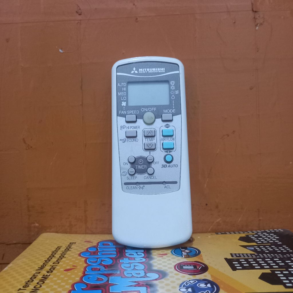 REMOTE AC MITSUBISHI 3D SERI RKX502A007 ORIGINAL