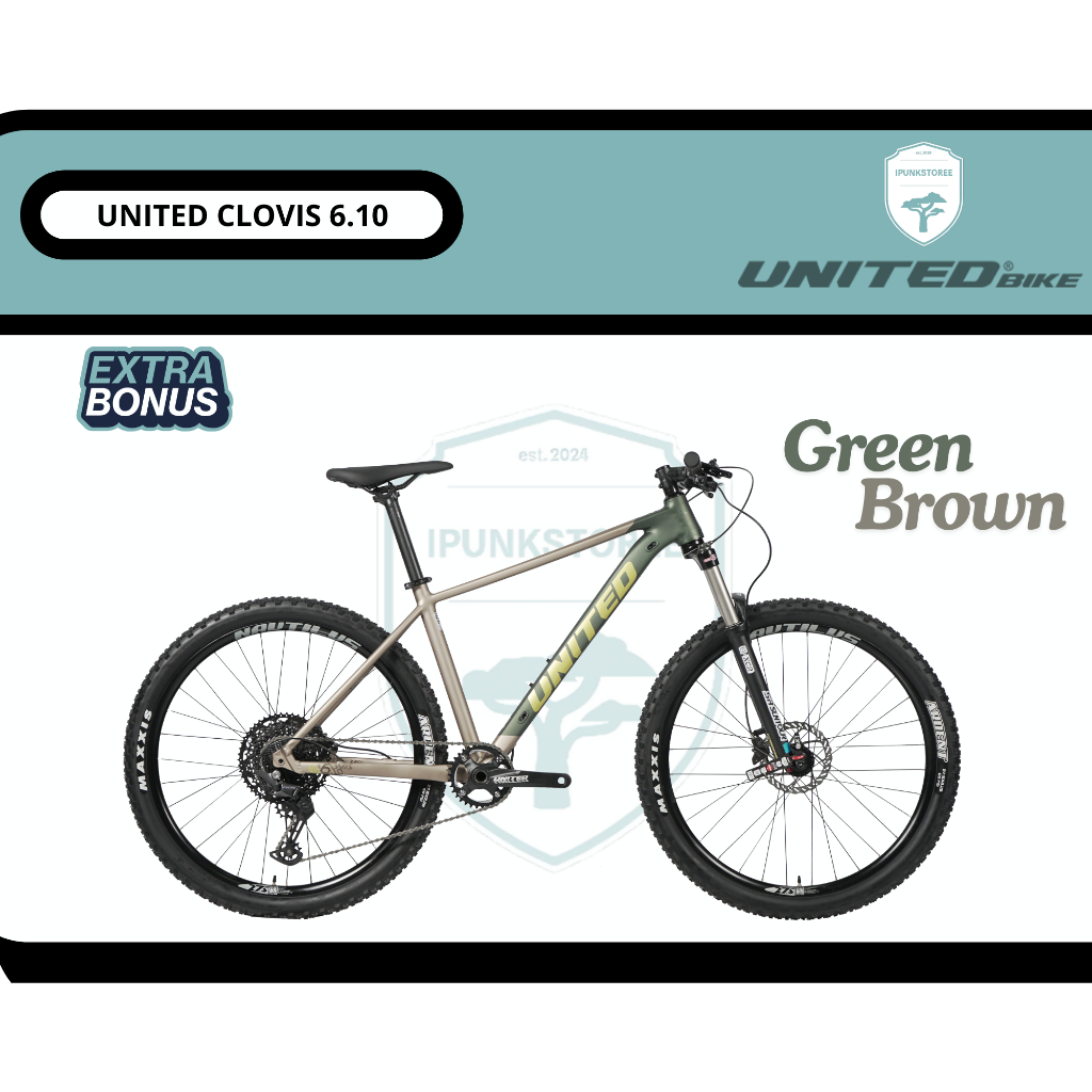 United Clovis 6.10 Sepeda Gunung MTB 12 Speed Deore