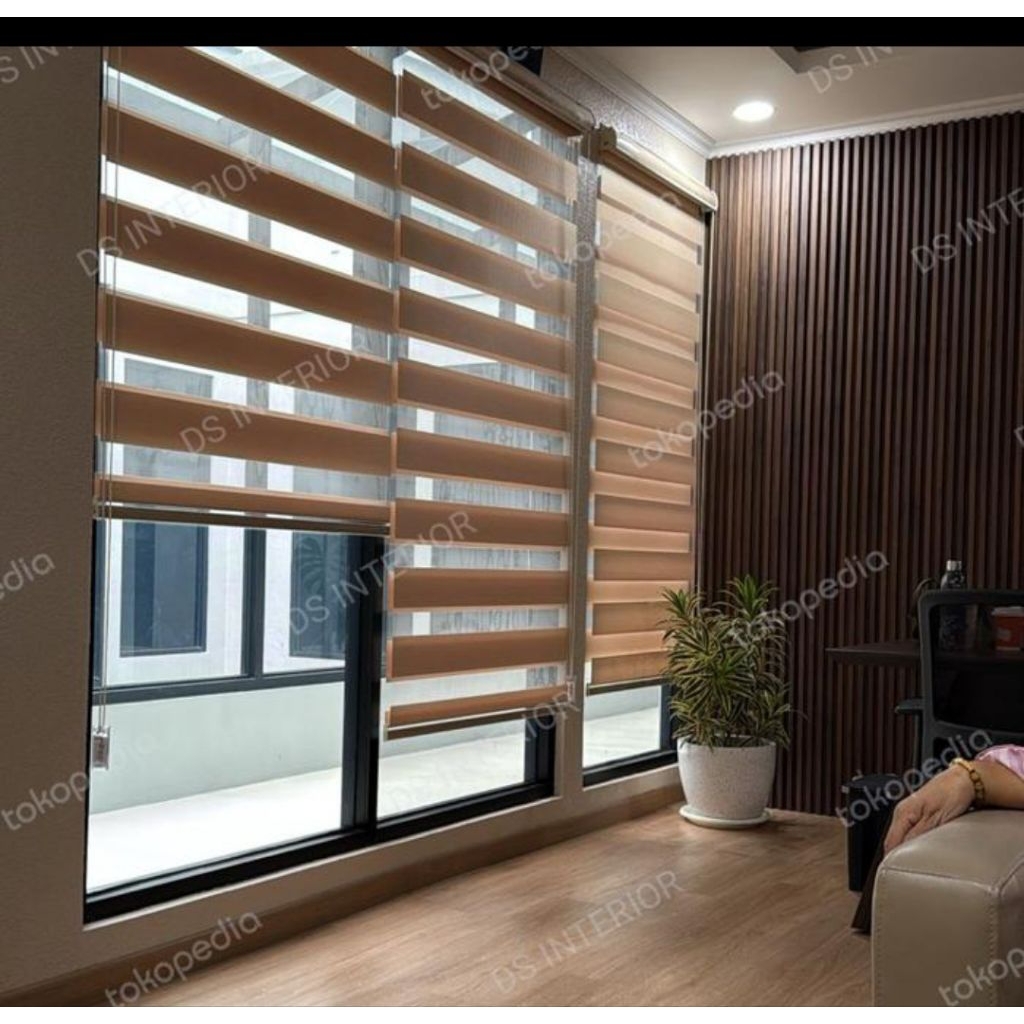 ROLLER BLIND ZEBRA BLIND DOBLE LAYAER/kain polyester#