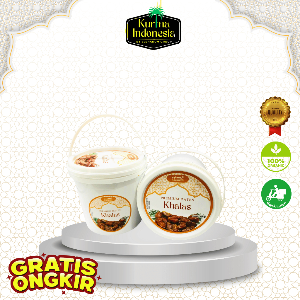 Kurma Khalas Ember Super Premium Grade A Korma Ajwa Toples Jumbo 850gr | Kurma Ras.ayu