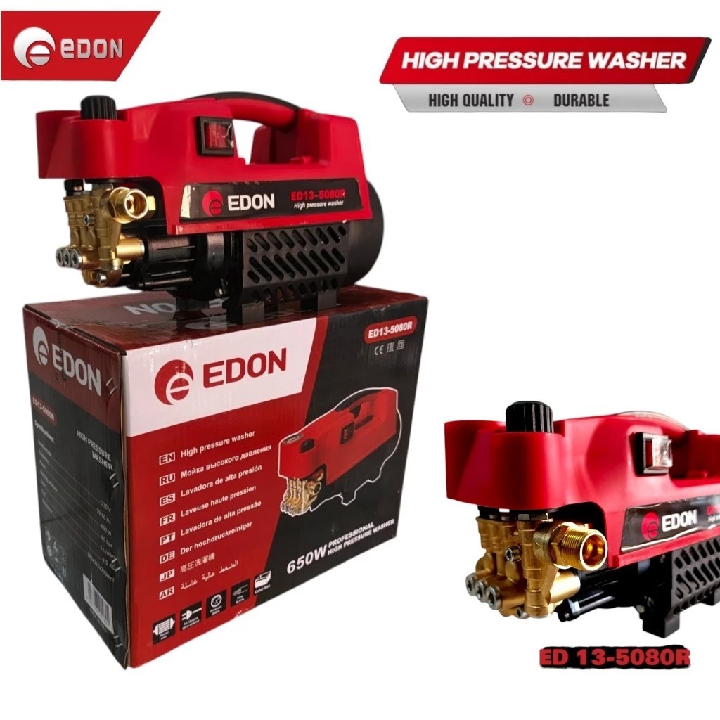 ORIGINAL EDON ED 13-5080R MESIN CUCI MOBIL MOTOR AC HIGH PRESSURE WASHER/JET CLEANER