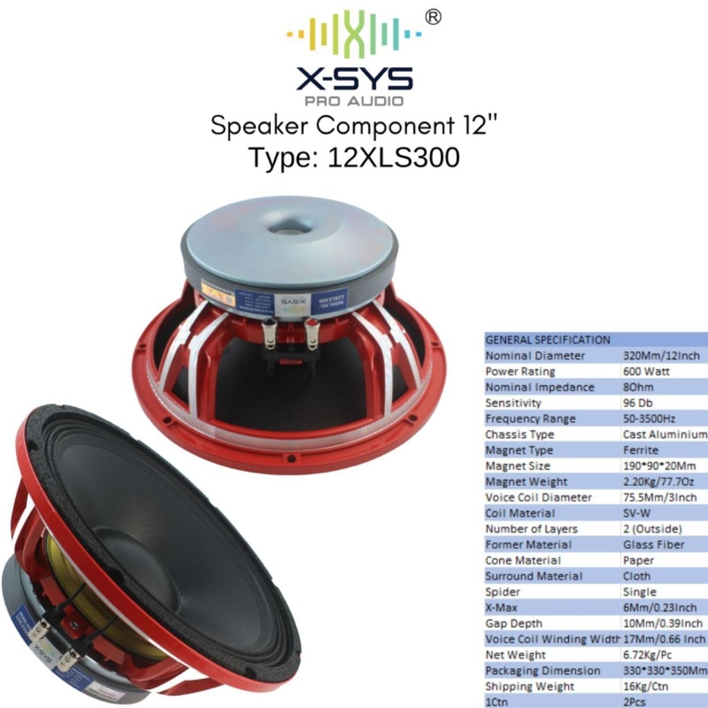 Speaker / Speker X sys 12 XLS 300 ( 12 inch coil 3 )