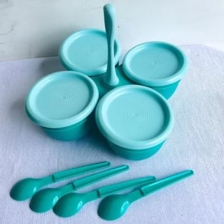 [TERMURAH] BLOSSOM CONDIMATE SET TUPPERWARE/WADAH BUMBU TUPPERWARE (FREE SENDOK 4 PCS)