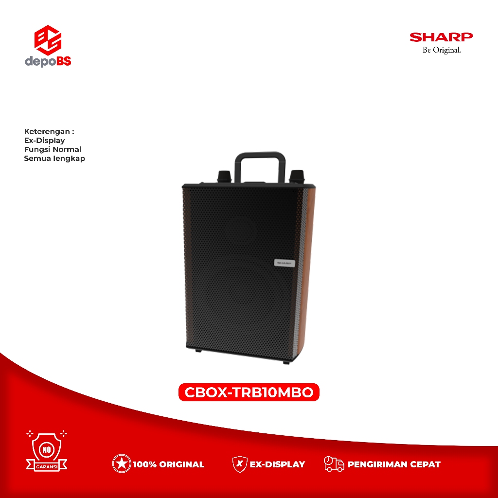 [EX-DISPLAY] Speaker Sharp CBOX-TRB10MBO