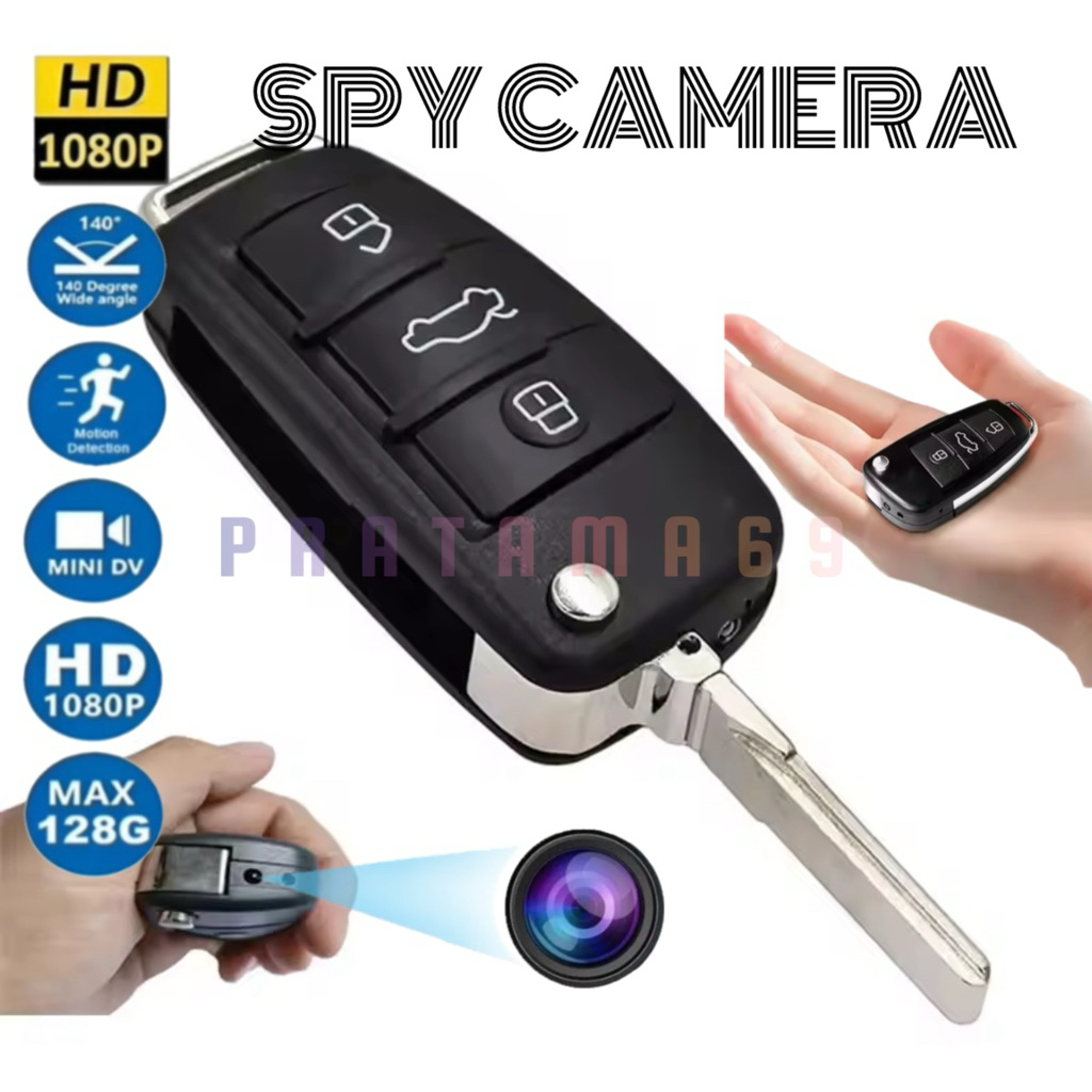 Kunci Mobil Kamera Pengintai CCTV Mini Spy Camera Tersembunyi