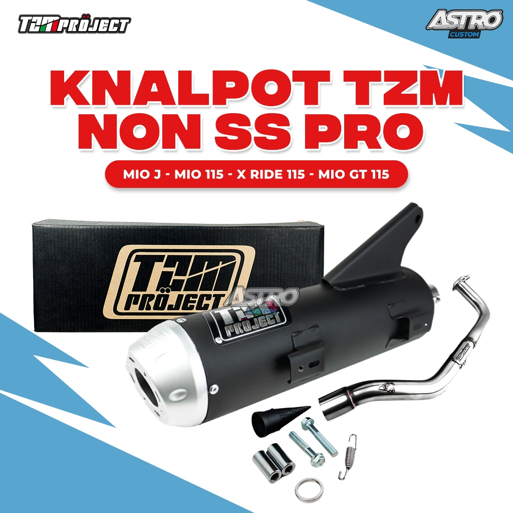 Knalpot TZM Mio J Mio GT Soul GT 115 X Ride Fino 115 Mio M3 Fino Gear Soul GT 125 Nmax Aerox Lexi