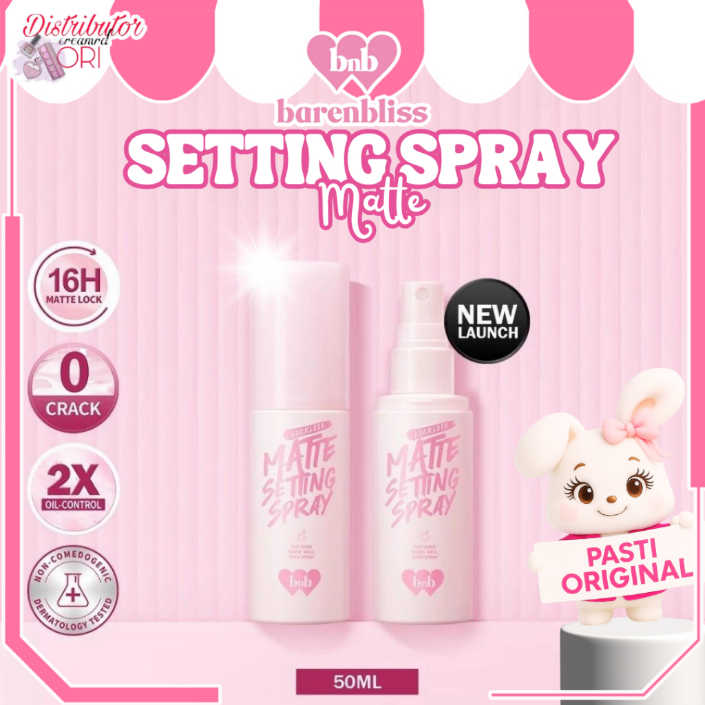 BNB Barenbliss LockLook Setting Spray Stay-On Lock Matte Waterproof Sweatproof 50 Ml | Distributor C